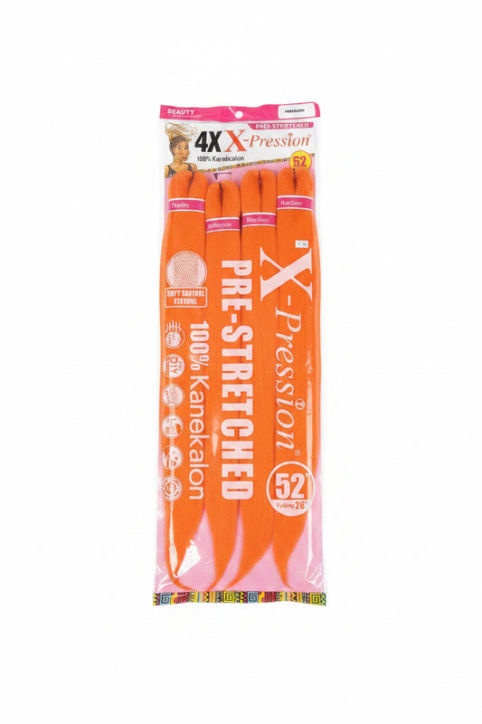 XPRESSION  52" 4X PRE STRETCHED BRAID HAIR - NORANGE