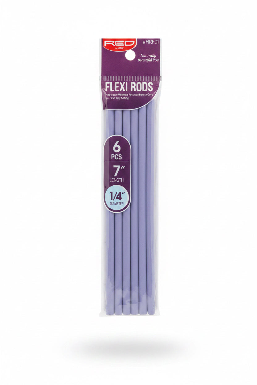 Red Flexi Rods 6 pcs 7” 1/4