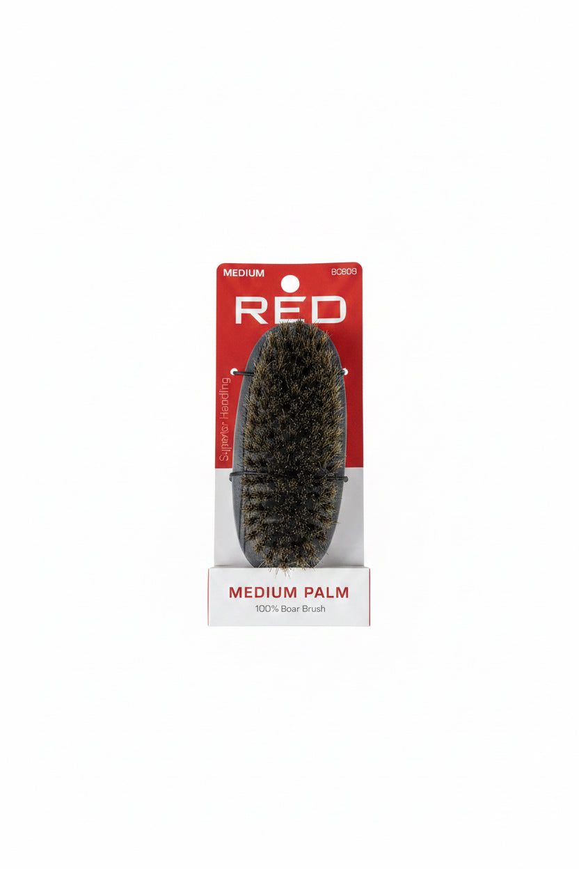 Red med palm brush