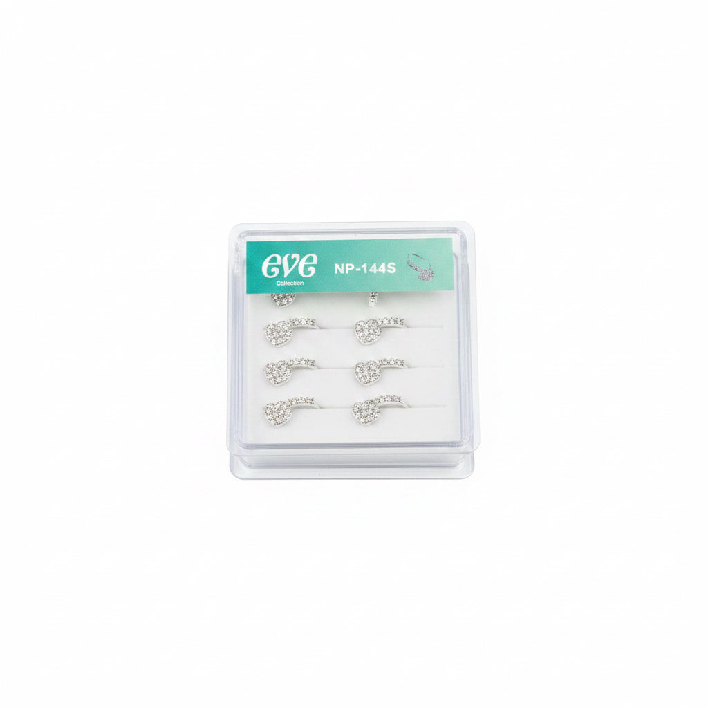 Eve collection hear nose hoops(Silver)