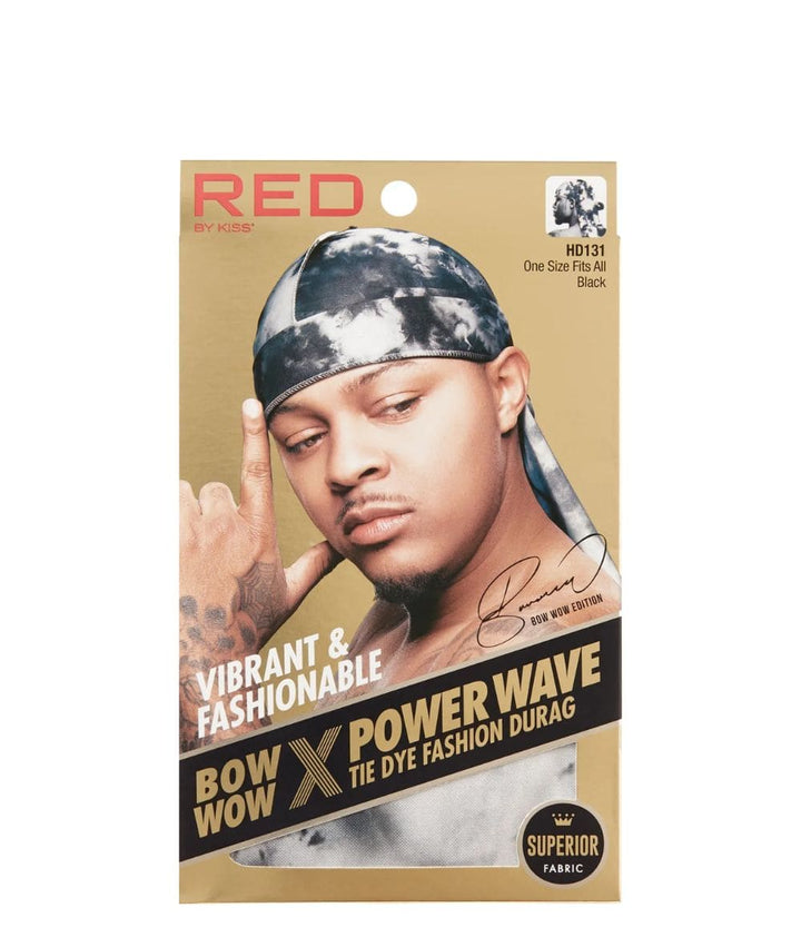 Red Premium Powder Wave Tie Dye Durag