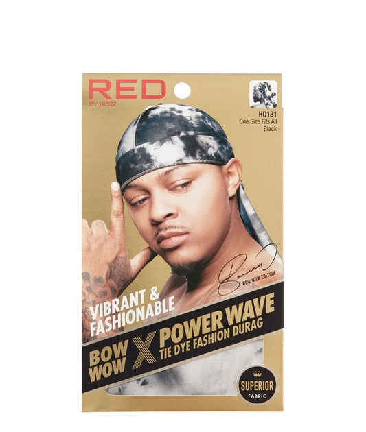 Red Premium Powder Wave Tie Dye Durag