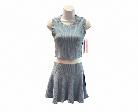 2piece mini skirt set