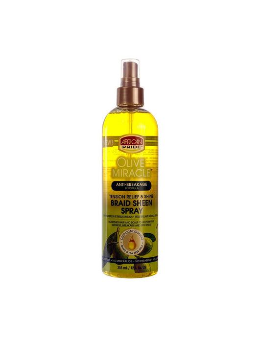 African Pride Olive Miracle Braid Sheen Spray
