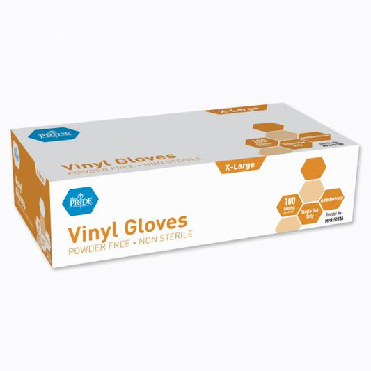 Med Pride Vinyl Gloves X-Large