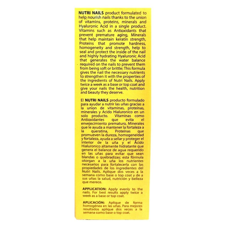 Nutri Nails Treatment W/ Hyaluronic Acid .4Oz